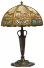 Antq. Slag Glass Lamp
