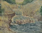 20x24.5 in. Painting sgd. J.H. Twachtman