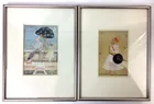 (2)  Antique Persian Watercolor Paintings