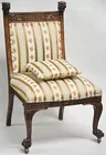 Antique Side Chair w/Carved Lion's Heads