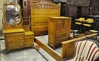 3-pc. Oak Antique Bedroom Set