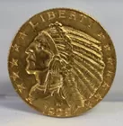 1909D $5 Indian Head Gold Coin