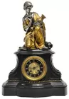 Antq. French Bronze & Gilt Bronze Clock