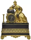 French Empire Figural Mantel Clock