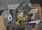 Abstract On Paper Still Life sgd. G Braque