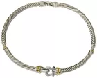 David Yurman 18K Sterling Diamond Necklace