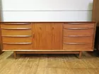 Falster Danish Modern Teak Low Chest of Drawers