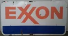 Exon sign, 2-sided metal, 45 x 83