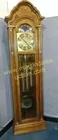 Lot# 50 - Pearl Oak Grandfather Clock Te
