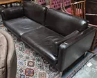 Brown Modern Leather Sofa