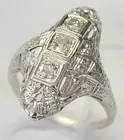 18K Antique Diamond Ring