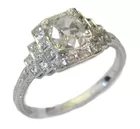 Antq. Art Deco Platinum & Diamond Ring