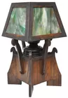 Arts & Crafts Oak Table Lamp