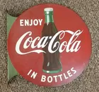 Rare 1940's Coca Cola Flange Sign