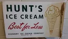 1953 Hunt's Ice Cream Flange Sign
