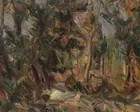 Unsgd. Oil Painting of Tress & Foliage