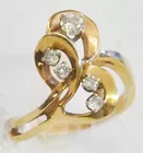 14K Ladies' Ring with Diamonds