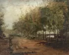 Landscape Oil sgd. C. Pissaro, 1872