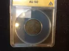 #2 1857 1/2c AU-50