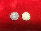 #59 (2) Half Dimes