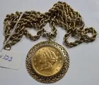 1896 Twenty Dollar Gold Coin Pendant