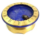 Vintage Gubelin Brass Enamel Turtle Mystery Clock