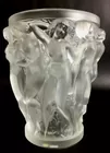 Lalique Bacchantes Crystal Vase W/ Box