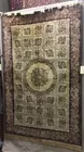 Gold, Black & Brown Floral Rug