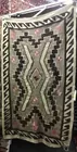Tan, Brown & Red American Indian Rug, as is