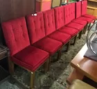 8 John Widdicomb Red Dining Room Chairs