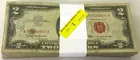 100 Old Vintage $2 Bills