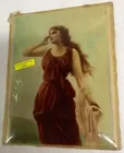 Edouard Bisson Hand-Painted Reverse Glass, d. 1892