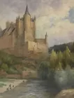 Arthur Trevor Haddon Watercolor of Castle