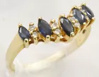 14K Sapphire & Diamond Ring