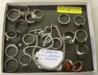 19 Sterling Rings, Bracelet & Earrings