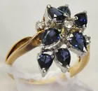 14K Sapphire Cocktail Ring