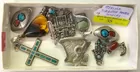 Sterling, Turquoise & Amber Jewelry Lot