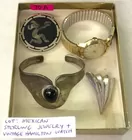 Lot: Mexican Sterling Jewelry, Waltham Watch