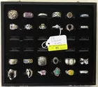 Sterling Rings (lot of 24)