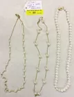 14K Gold & Real Pearl Necklaces