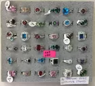 Costume Rings w/Colored Stones