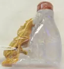 Opal Snuff Bottle w/Tourmaline Stopper