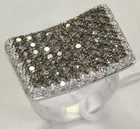 Curved 18K & Diamond Ladies' Ring