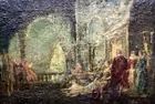 Opera Scene Painting, sgd. A. (Adolph) Montice