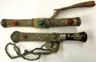 2 Sm. Middle-Eastern? Knives w/Ornate Sheaths