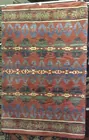 Lg. Rust, Green & Blue Indian-style Rug