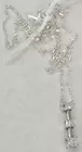 14K 3-Diamond Pendant on Sterling Chain