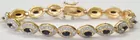 Sterling Bracelet w/1.60 Cttw. Sapphires