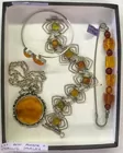 Lot: Amber and Sterling Jewelry