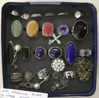 Sterling Rings & Other Jewelry; Lapis, etc.
